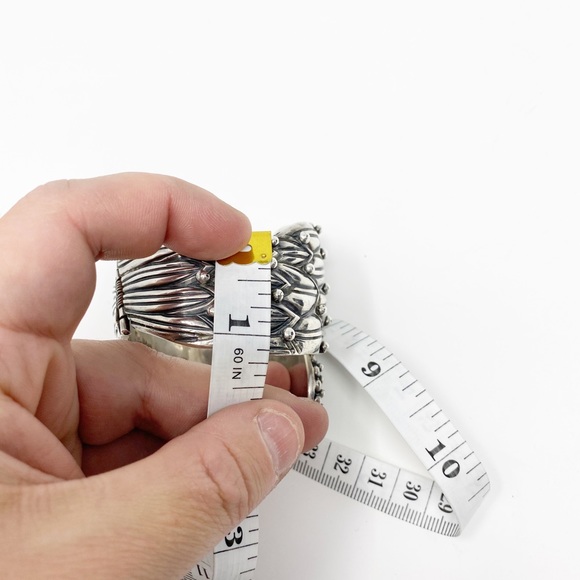 Margot de Taxco cornflower clamper Bracelet 5316 - Picture 10 of 13